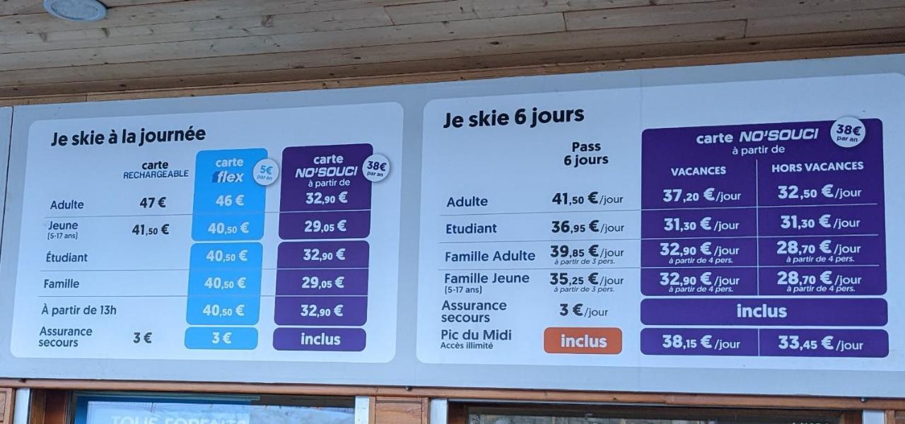 Andemu Studio Cabine 2 A 4 Personnes Barèges Kültér fotó